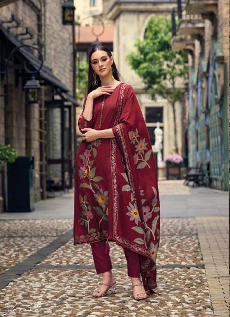 Kilory Zarina Pure Viscose Muslin Digital Printed Suits
